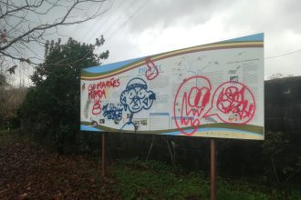 vandalismo Braga pichagem