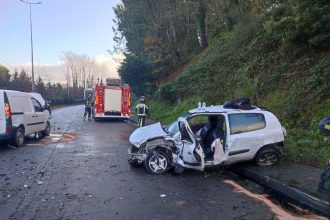 Acidente Braga fojo melia chega