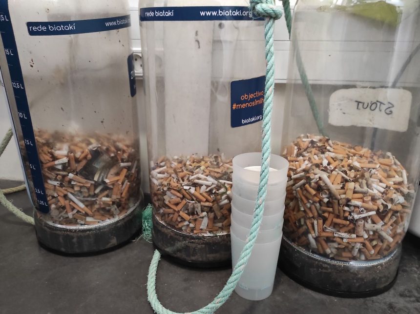 cigarro pontas apanhar chao Braga