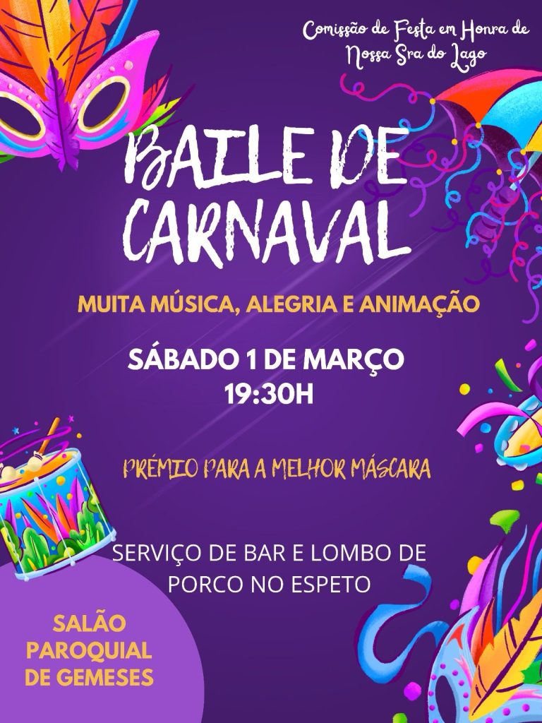 Esposende: Gemeses prepara grande "Baile de Carnaval" carnaval gemeses