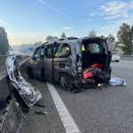 Acidente Braga Porto ocorrencias A3