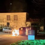 Viana incendio contentor