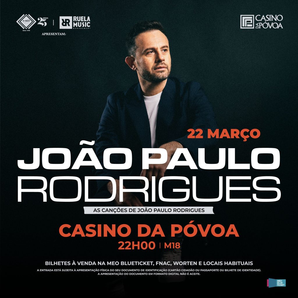 João Paulo Rodrigues estreia-se a solo no Casino da Póvoa casino da póvoa joao paulo rodrigues