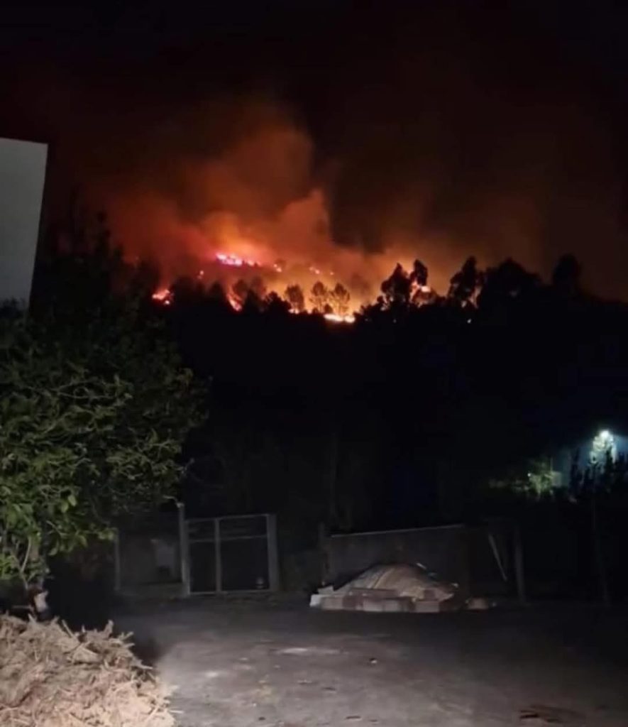 Arcos de Valdevez: Vento trouxe inferno de chamas nas terras altas do Alto Minho Incêndio arcos de Valdevez