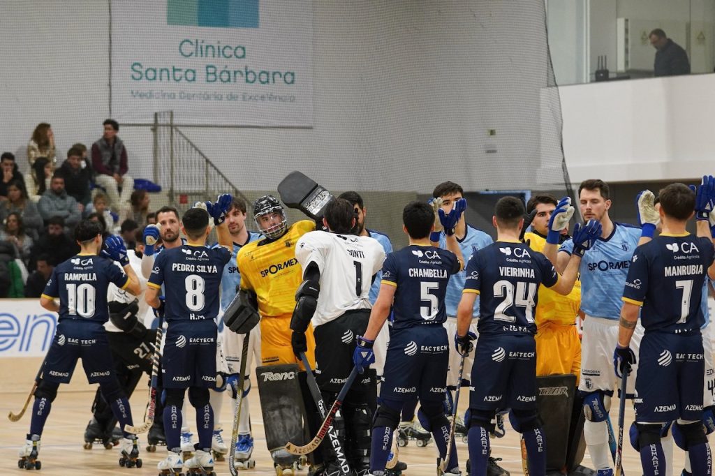 Hóquei em Patins: OC Barcelos saca vitória importante em Braga Hoquei em Patins