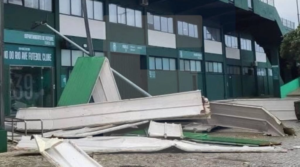 Futebol: Rio Ave FC está a resolver estragos no Estádio para não afetar próximos jogos Rio Ave FC depressão martinho danos
