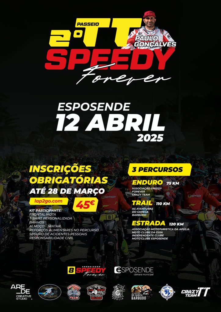 Motociclismo: Esposende acolhe segundo passeio "TT Speedy Forever" em homenagem a Paulo Gonçalves Passeio paulo gonçalves tt speddy