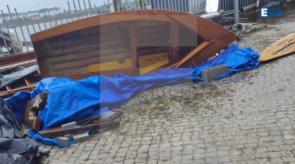 Esposende: Tempestade "Martinho" causa estragos avultados no Estádio Sá Pereira e estaleiro Mau tempo esposende martinho tempestade