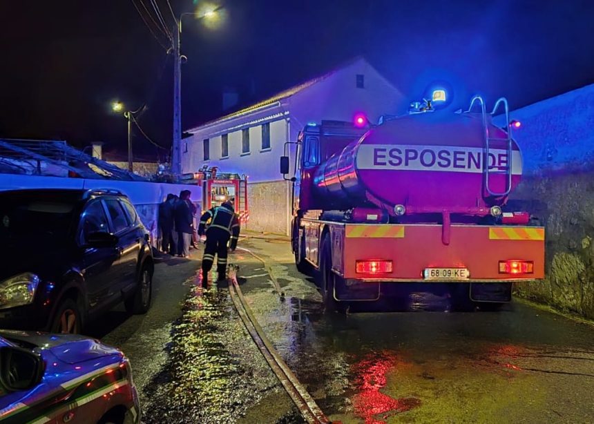 Esposende: Incêndio numa habitação faz dois feridos em Vila Chã Esposende vila cha incendio