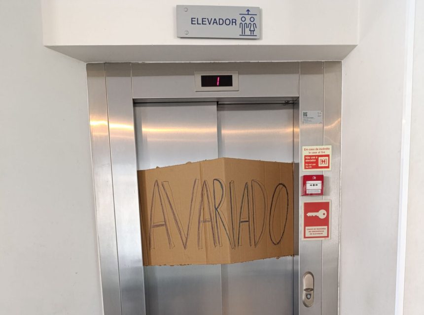 Elevador infias avariado braga centro de saude