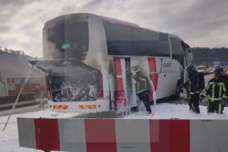 Incendio em autocarro da mobilidade cavado Braga