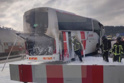 Incendio em autocarro da mobilidade cavado Braga