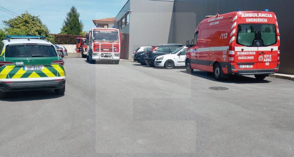 Barcelos: Incêndio em unidade industrial mobilizou bombeiros incendio unidade fabril Barcelos