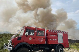 Bombeiros Vila Verde incendio fogo controlado
