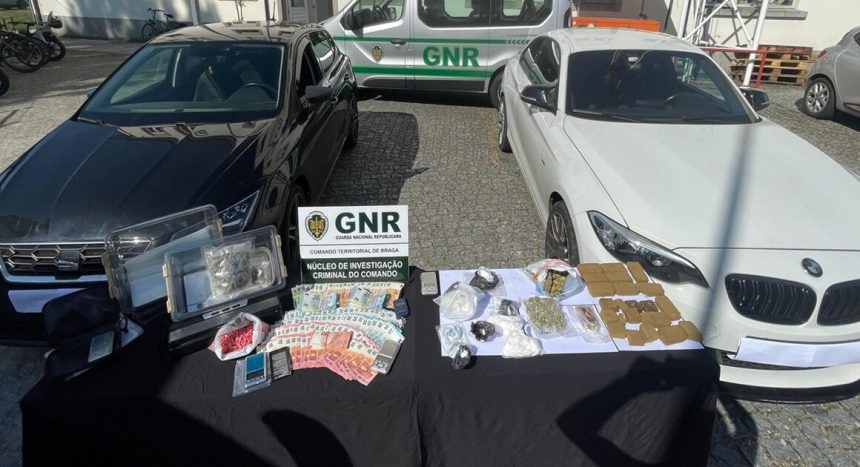 Minho: "Preventiva" para os suspeitos de tráfico de droga em Barcelos, Braga e Vila Verde GNR droga apreensao preventiva