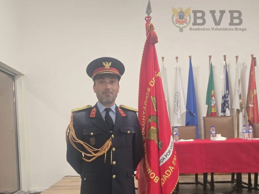 Braga: Há um novo adjunto de comando nos Bombeiros Voluntários Bombeiros Joao Pedro Azevedo braga