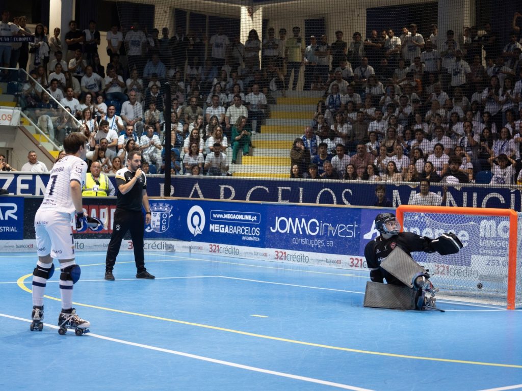 Hóquei em Patins: OC Barcelos ganha vantagem após dezoito grandes penalidades OC Barcelos UDO