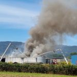 Incendio industrial galiza bombeiros portugueses