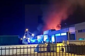 incendio povoa de varzim na zona industrial de laundos