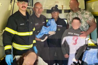nascimento de bebé em casa com ajuda dos bombeiros braga sapadores