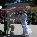 Bombeiros Sapadores de Braga pedido de casamento