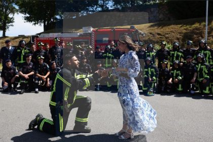 Bombeiros Sapadores de Braga pedido de casamento