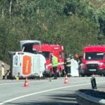 acidente caminha A28 morto