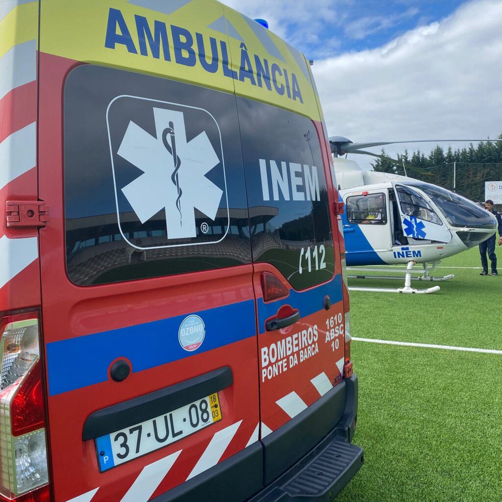 Ponte da Barca: Grave. Homem encontrado na via pública com genitais e abdómen queimados mas sem fogo à volta helicóptero inem socorro ponte da barca