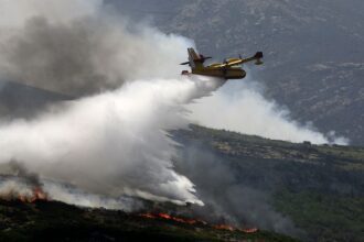 incendios ponte da barca ponte de lima portugal combate aereo