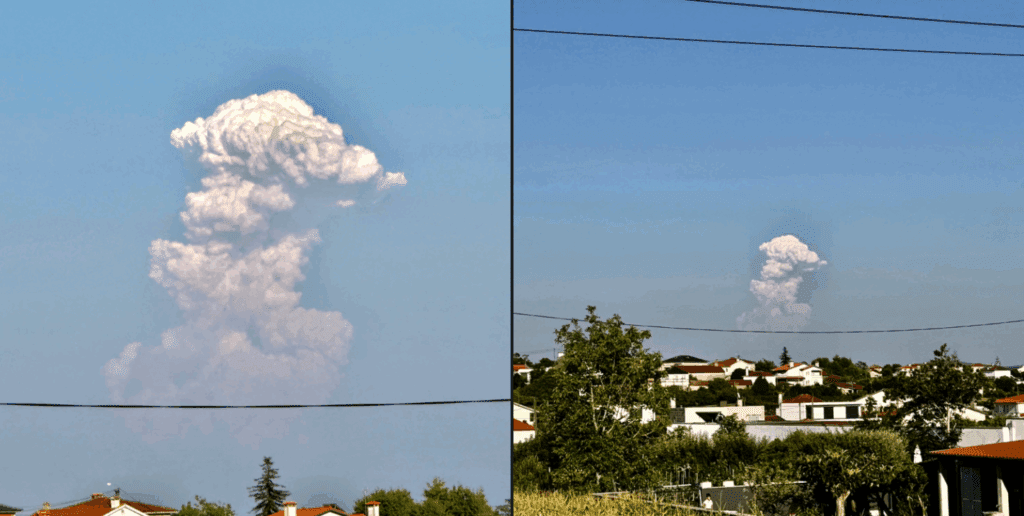 pirocumulo nuvem incendio