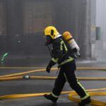 Bombeiro incendio industrial braga oficina
