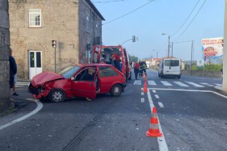 acidente em Esposende na EN13 freguesa de Antas um ferido - 1