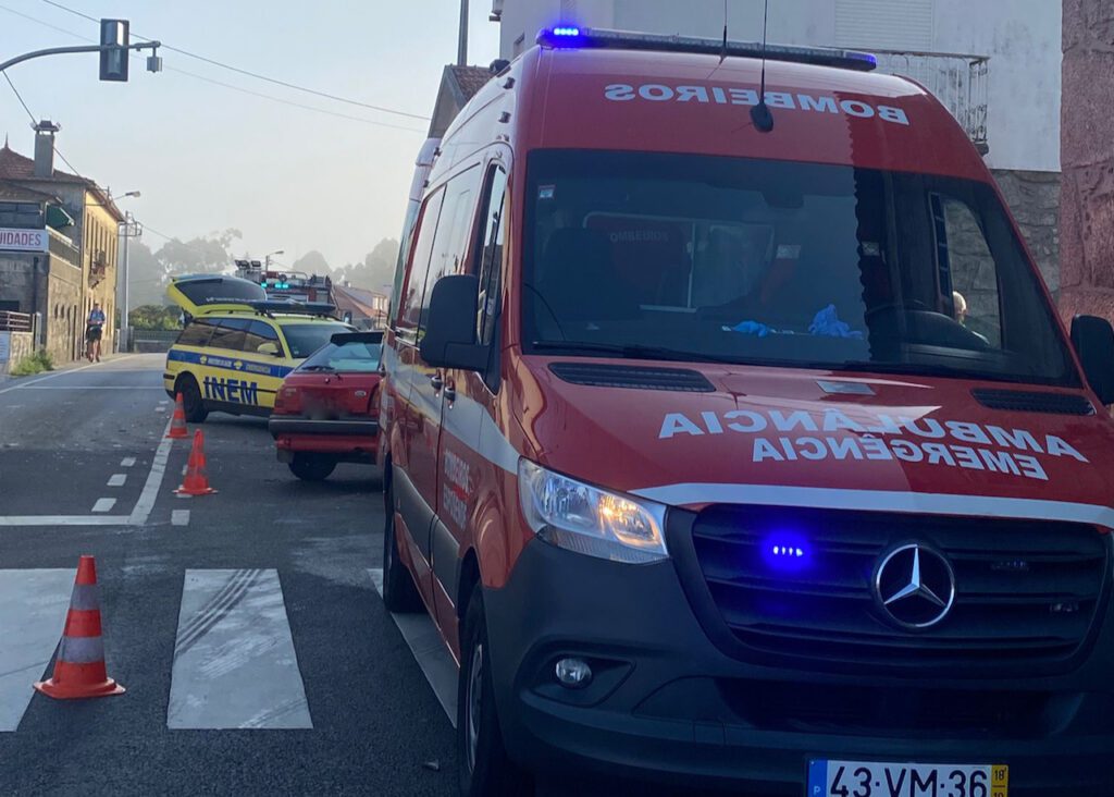 acidente em Esposende na EN13 freguesa de Antas um ferido - 1