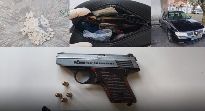 PSP Braga cocaina carta