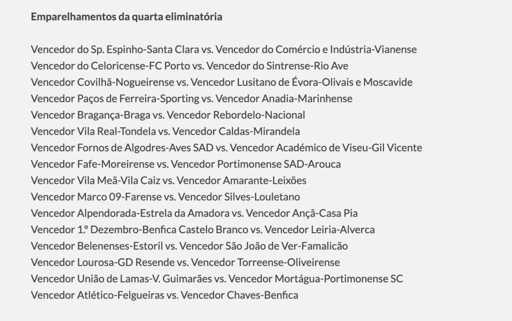 Futebol: SC Braga em Bragança e há um derby minhoto na Taça de Portugal Captura de ecra 2025 09 26 as 01.04.42