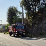 carro braga atingido adaufe pedra