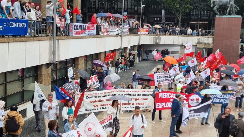 Milhares na ruas do Porto contra "pacote laboral" pacote laboral porto manifestacao