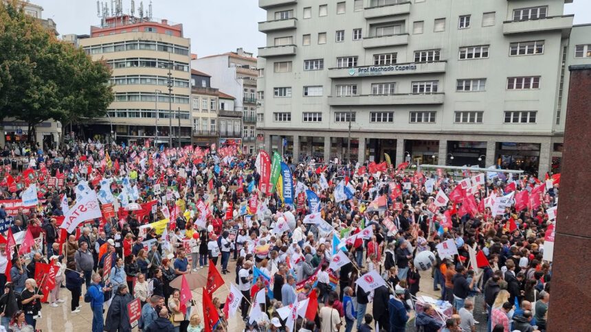 Milhares na ruas do Porto contra "pacote laboral" pacote laboral porto manifestacao