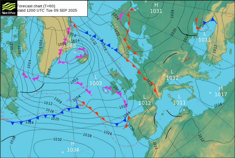 Tempo: Períodos de chuva mais a norte e vento forte no início da semana meteo tempo minho douro chuva frio