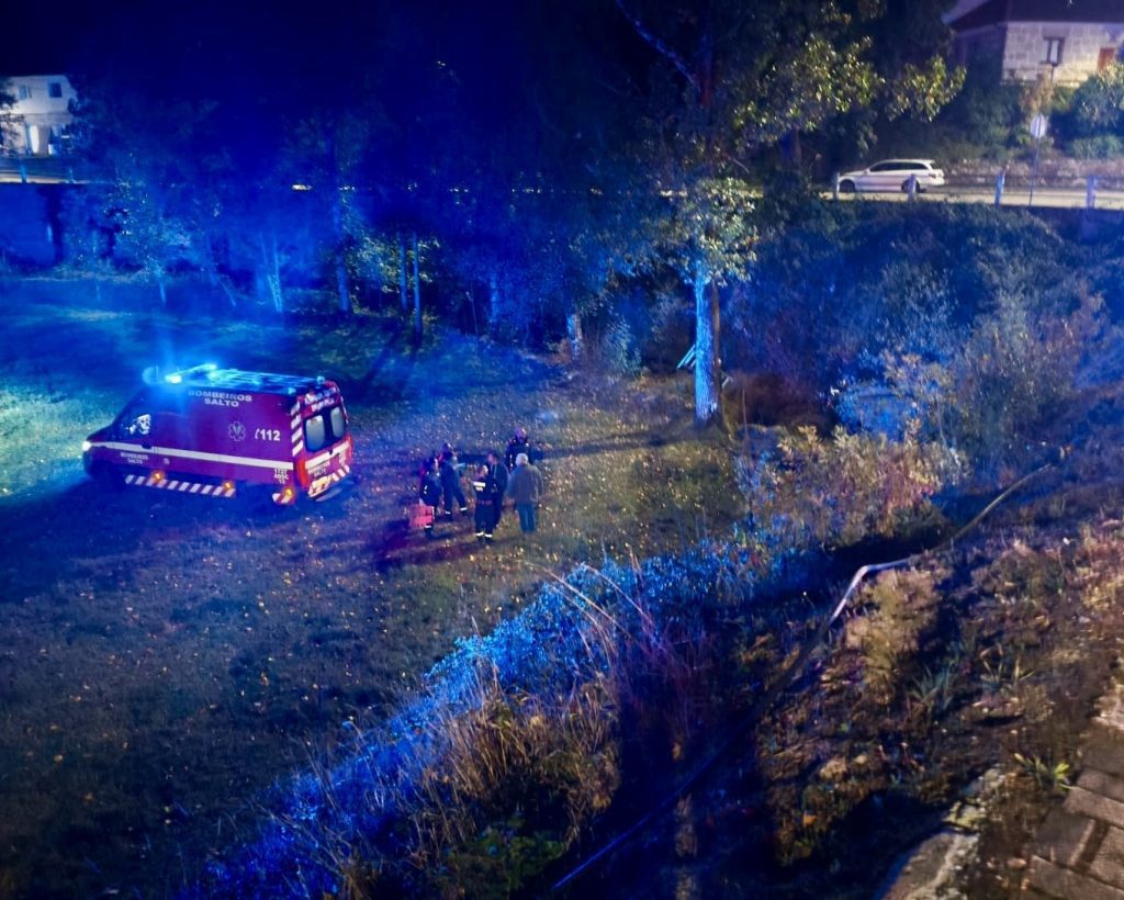 Norte: Carro cai num ribeiro em Salto (Montalegre). Há um ferido grave Acidente salto Montalegre ferido grave