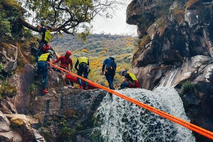 Ponte da Barca resgate canyoning