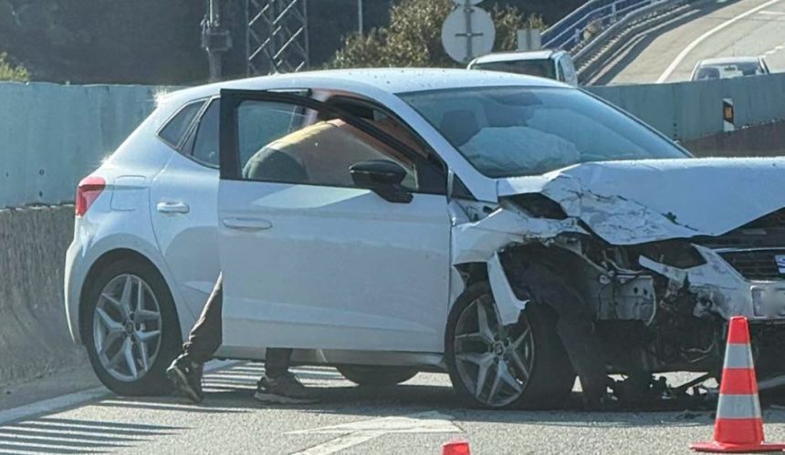 Braga: Quatro feridos em colisão à entrada da A3 acidente braga celeiros - 1