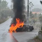 Viana do Castelo carro arde