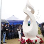 Inauguração escultura Ascensão peregrinos caminho de Santiago em Real 19 de Outubro de 2025