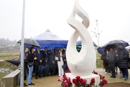 Inauguração escultura Ascensão peregrinos caminho de Santiago em Real 19 de Outubro de 2025