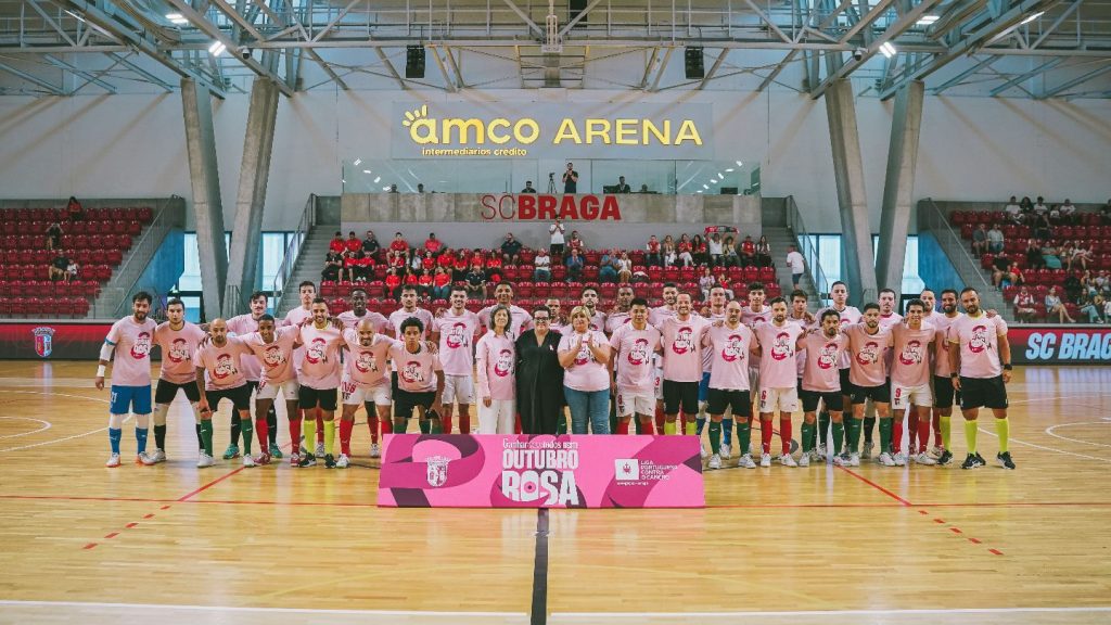 Futsal: SC Braga vence Eléctrico e reforça mensagem "rosa" sc braga 1