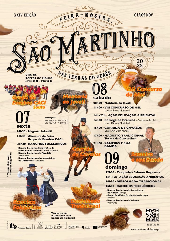 São Martinho? É em Terras de Bouro até 9 de novembro XXIV Feira Mostra de S. Martinho 2025