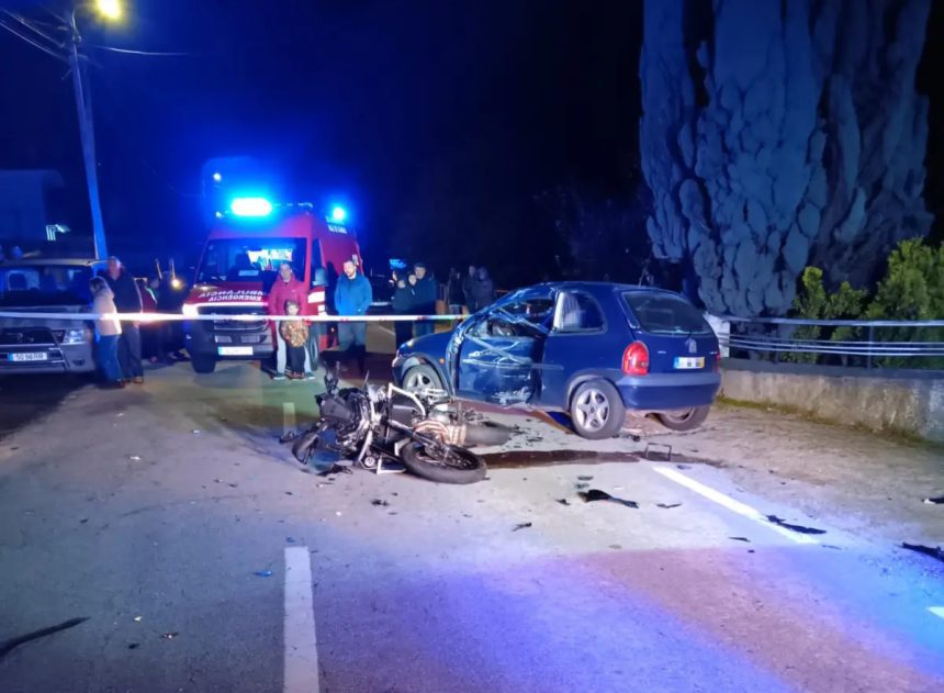 Acidente: Dois feridos graves entre as vítimas de colisão entre carro e mota acidente grave arouca feridos colisao mota carro - 1