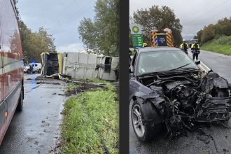 acidente na povoa de lanhoso EN103 - 3