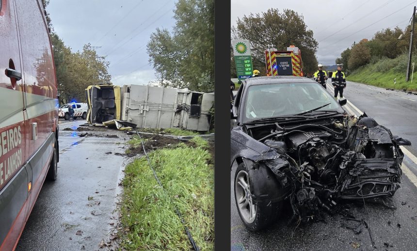 acidente na povoa de lanhoso EN103 - 3